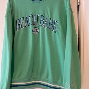 Simply Southern Beach Babe Embroidered Sweatshirt